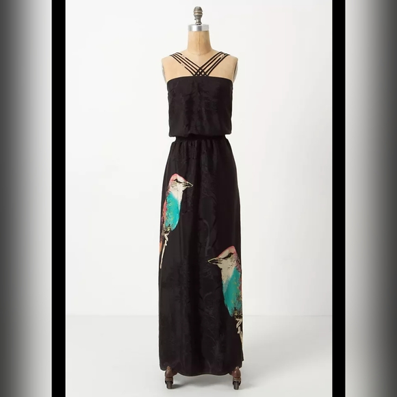 Anthro Leifsdottir Cordiva Bird Maxi dress - Picture 1 of 7
